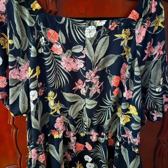 Liz Claiborne floral top blouse XXL - Picture 2 of 3